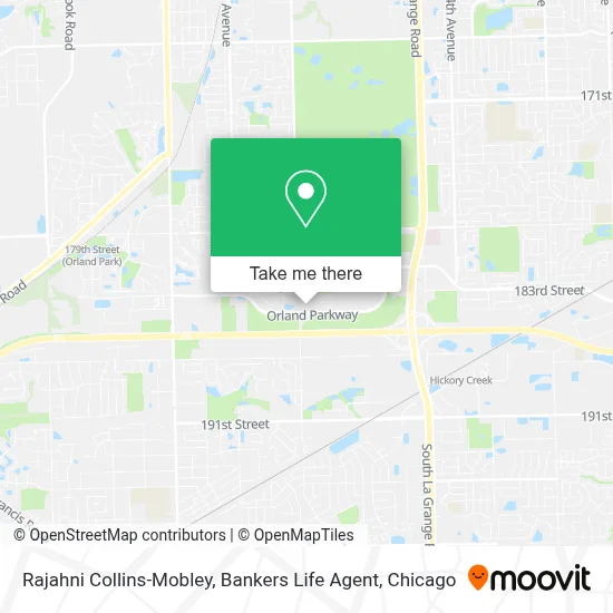 Rajahni Collins-Mobley, Bankers Life Agent map
