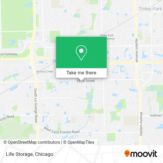 Life Storage map