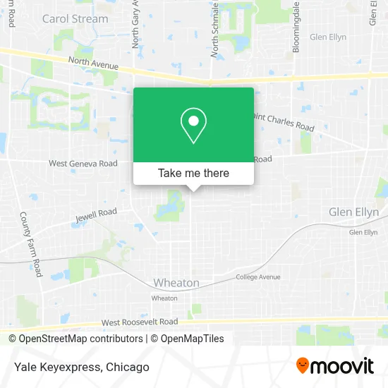 Yale Keyexpress map