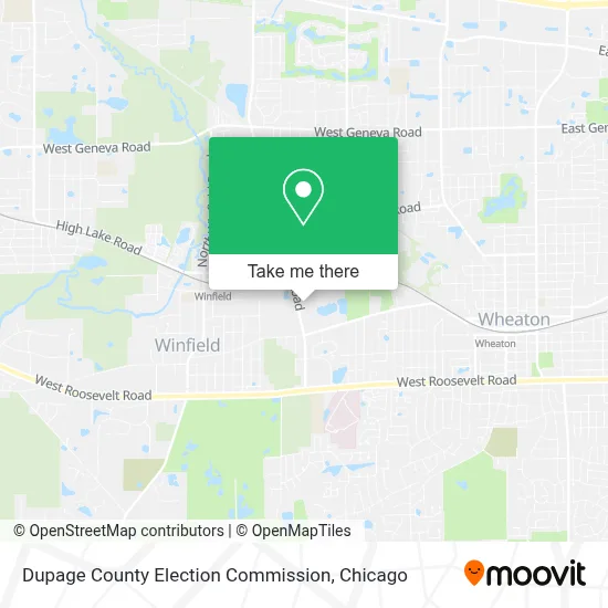 Dupage County Election Commission map