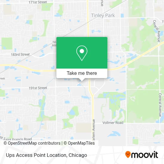 Ups Access Point Location map
