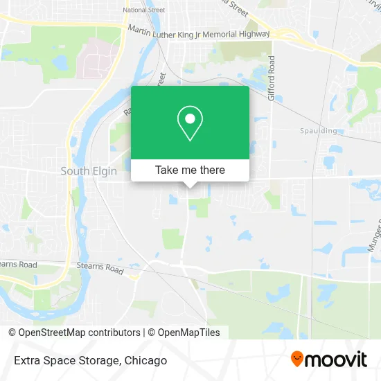 Extra Space Storage map