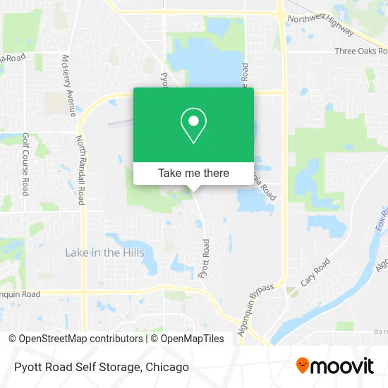 Pyott Road Self Storage map