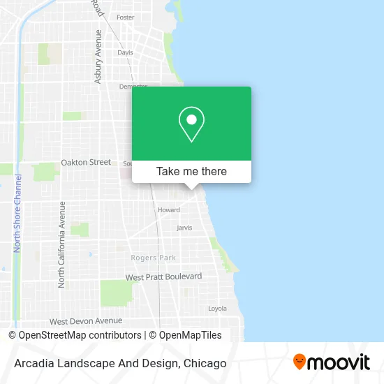 Arcadia Landscape And Design map