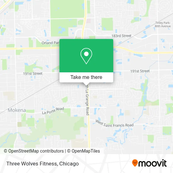 Three Wolves Fitness map
