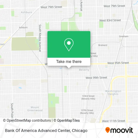 Bank Of America Advanced Center map