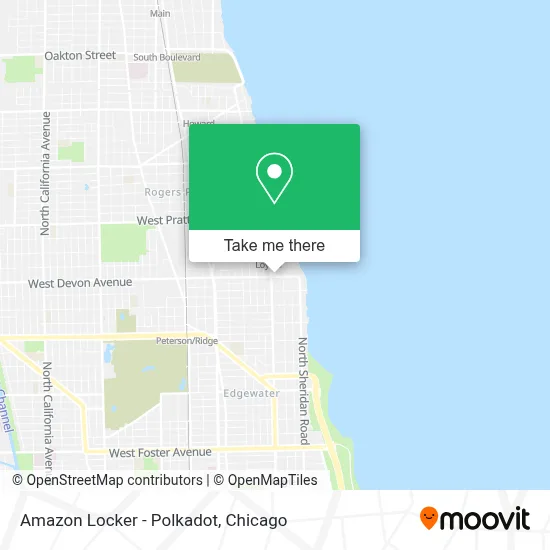 Amazon Locker - Polkadot map