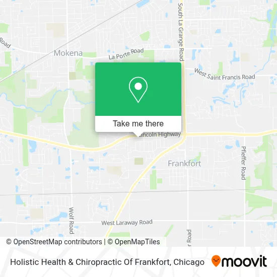 Holistic Health & Chiropractic Of Frankfort map