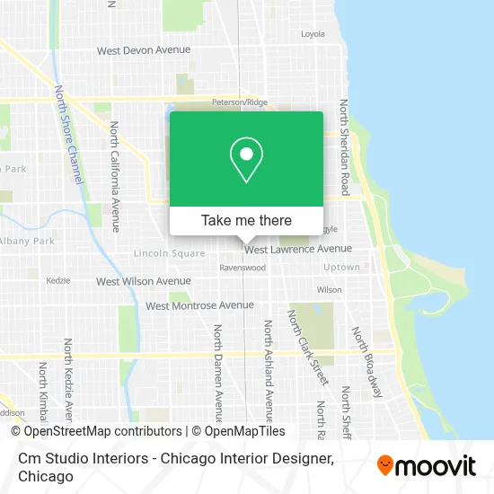 Cm Studio Interiors - Chicago Interior Designer map