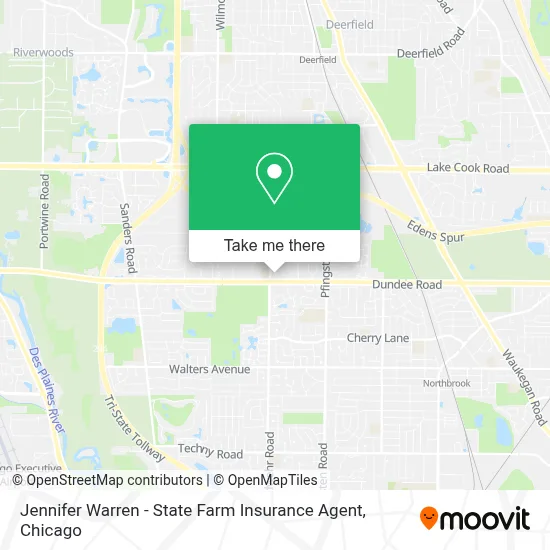 Jennifer Warren - State Farm Insurance Agent map