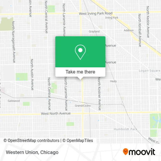 Western Union map