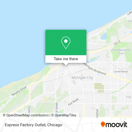 Express Factory Outlet map