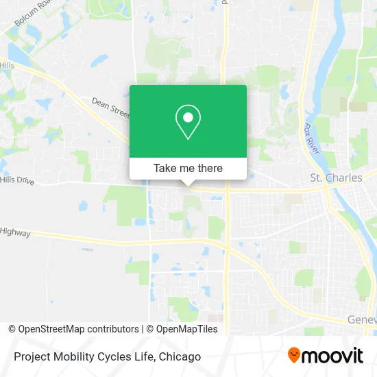 Project Mobility Cycles Life map