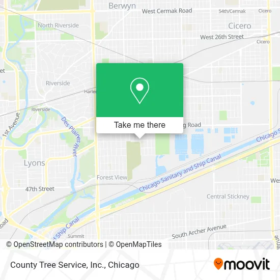 County Tree Service, Inc. map
