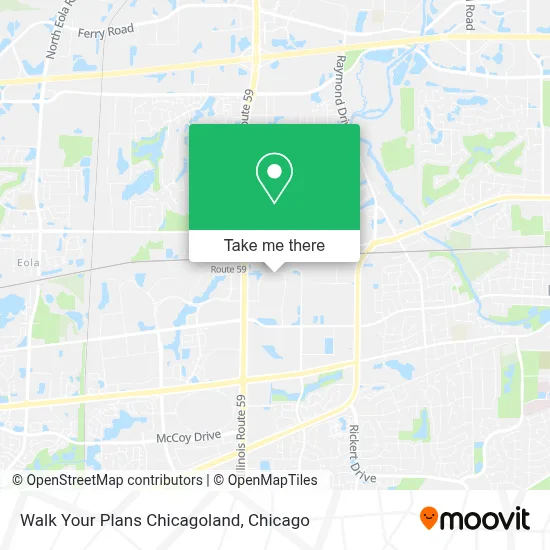 Walk Your Plans Chicagoland map