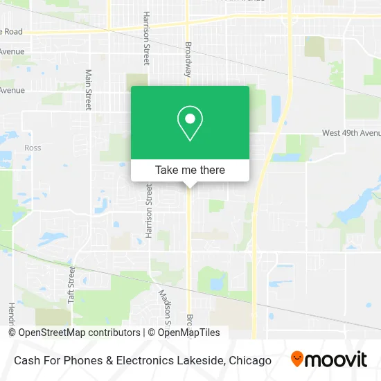 Cash For Phones & Electronics Lakeside map