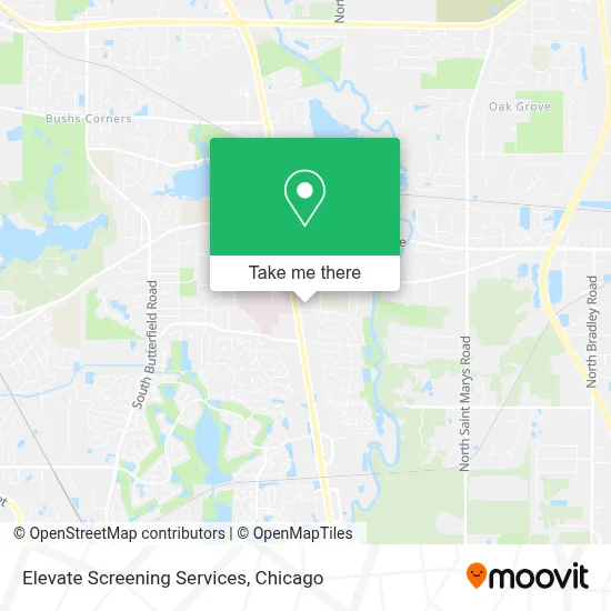 Elevate Screening Services map