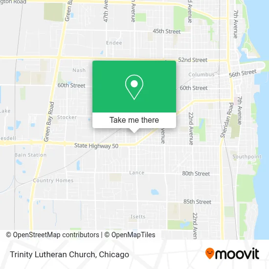 Trinity Lutheran Church map