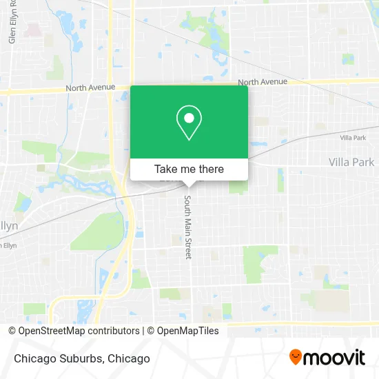 Chicago Suburbs map
