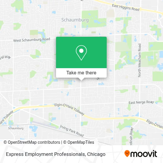 Express Employment Professionals map