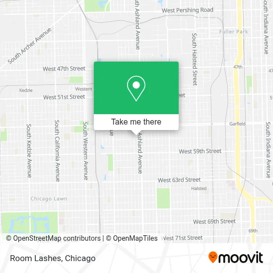 Room Lashes map