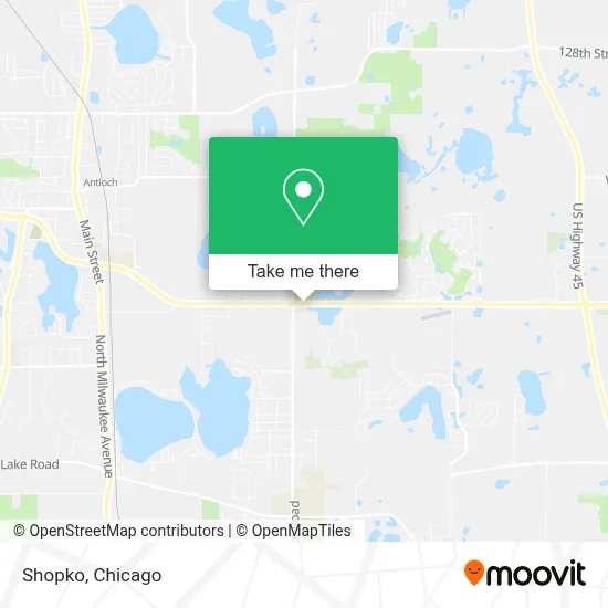 Shopko map