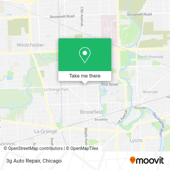 3g Auto Repair map