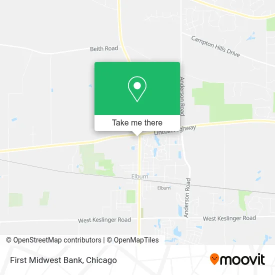 First Midwest Bank map