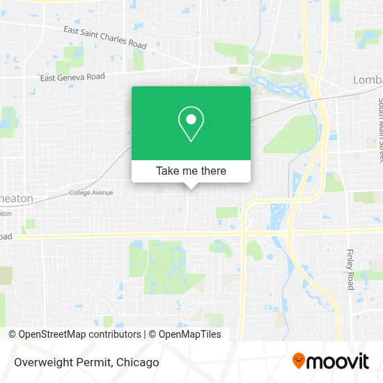 Overweight Permit map