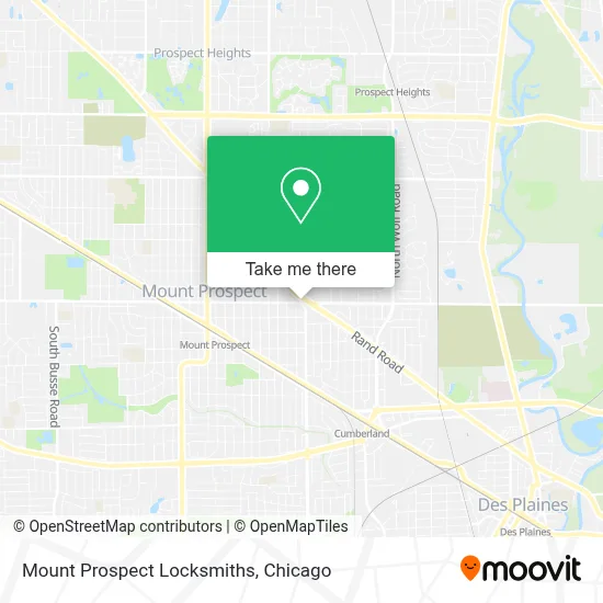 Mount Prospect Locksmiths map