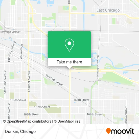 Dunkin map