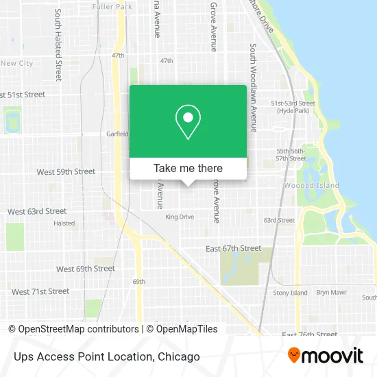 Ups Access Point Location map