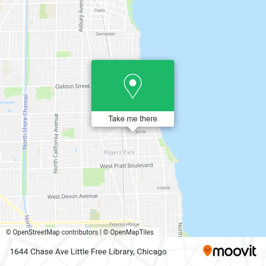 1644 Chase Ave Little Free Library map