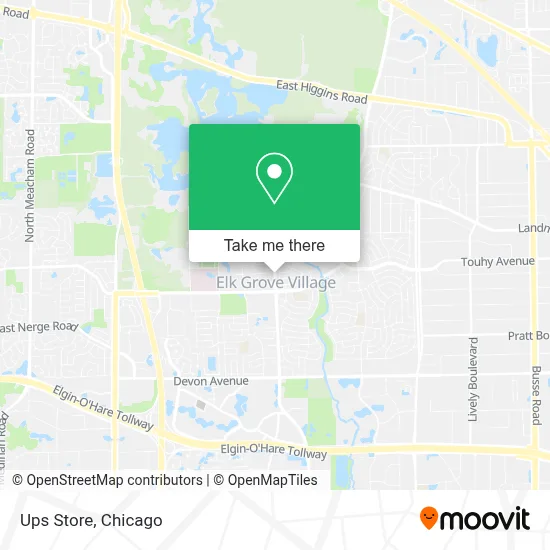 Ups Store map