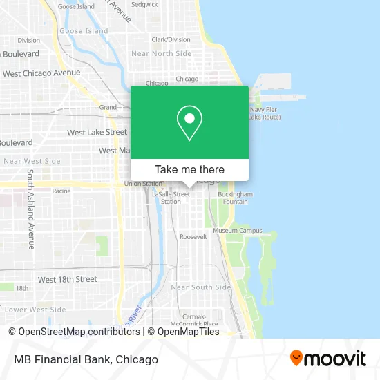 MB Financial Bank map