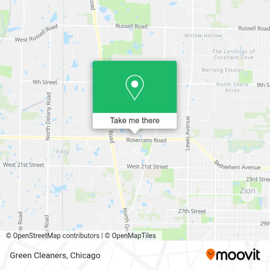 Green Cleaners map