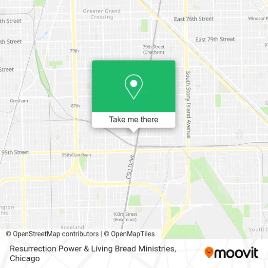 Resurrection Power & Living Bread Ministries map
