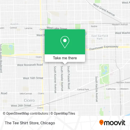 The Tee  Shirt Store map