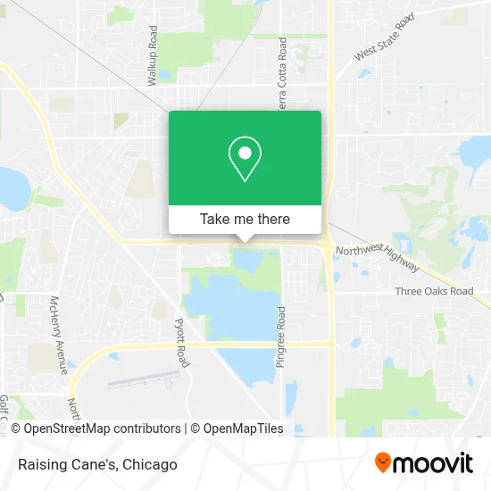 Raising Cane's map