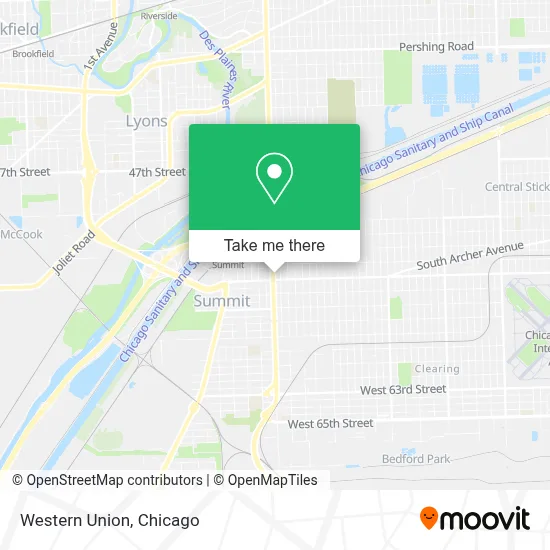 Western Union map
