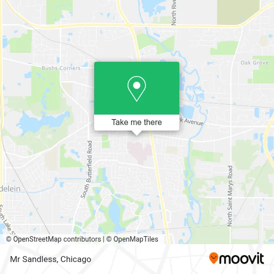 Mr Sandless map