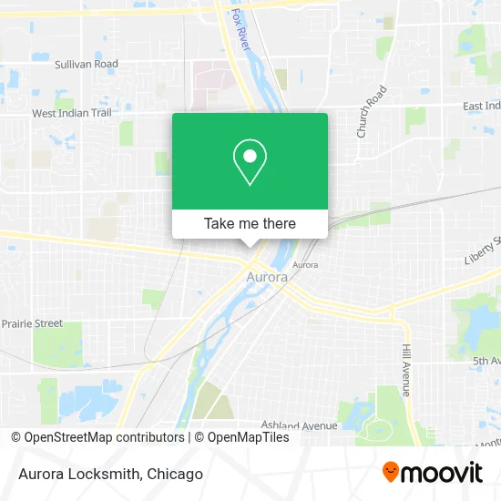 Aurora Locksmith map