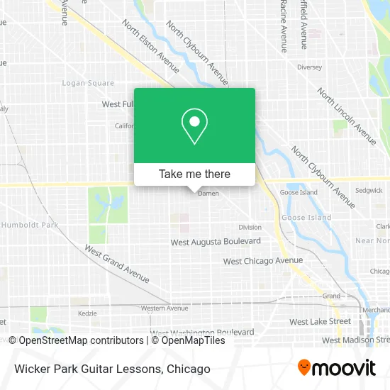 Wicker Park Guitar Lessons map