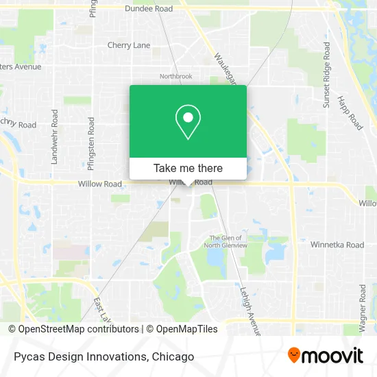 Pycas Design Innovations map