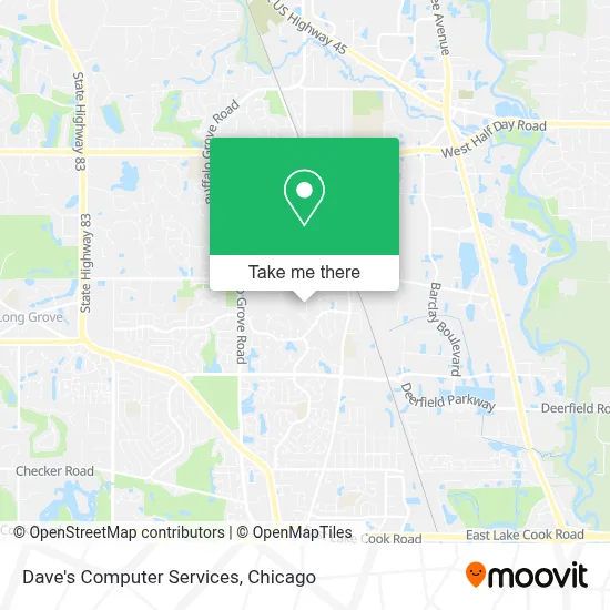 Dave's Computer Services map