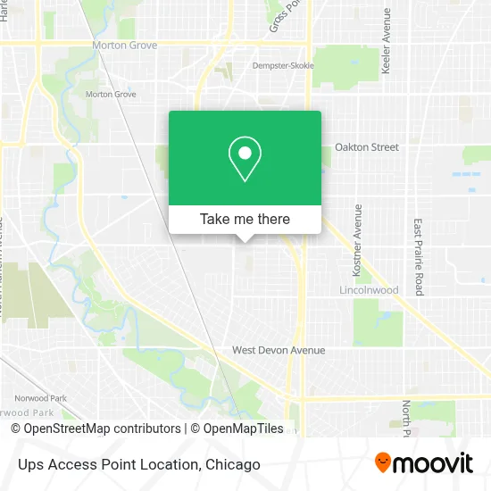 Ups Access Point Location map