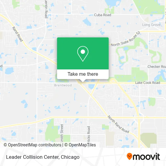 Leader Collision Center map