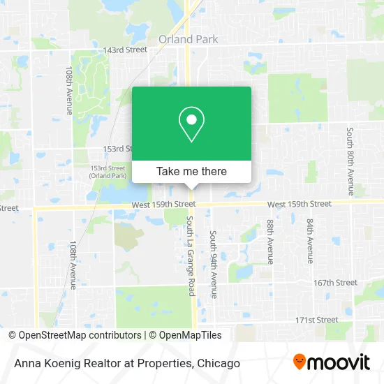 Anna Koenig Realtor at Properties map