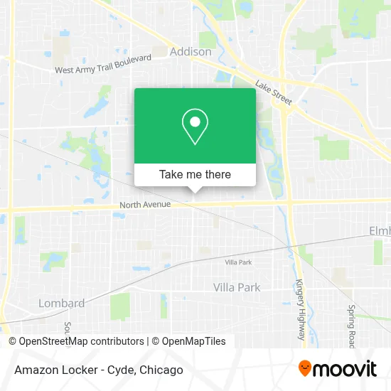Amazon Locker - Cyde map