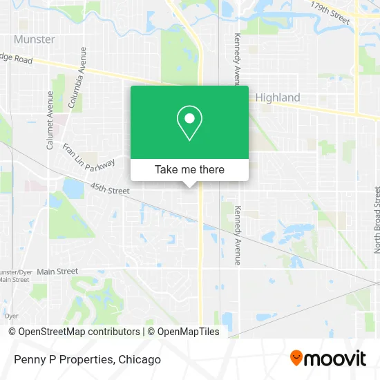 Penny P Properties map